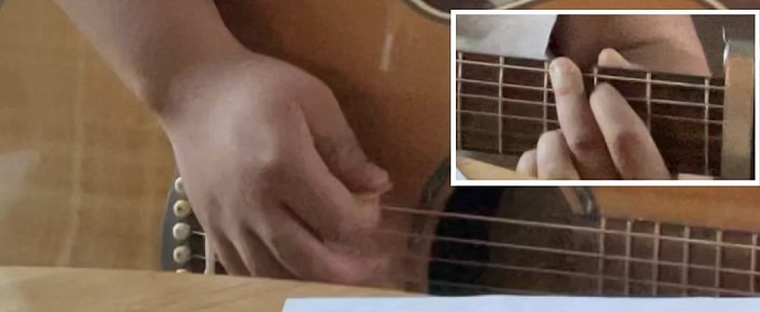Guitare acoustique hybride électrique avec corde ultra-légère, cour en vidéo réalité